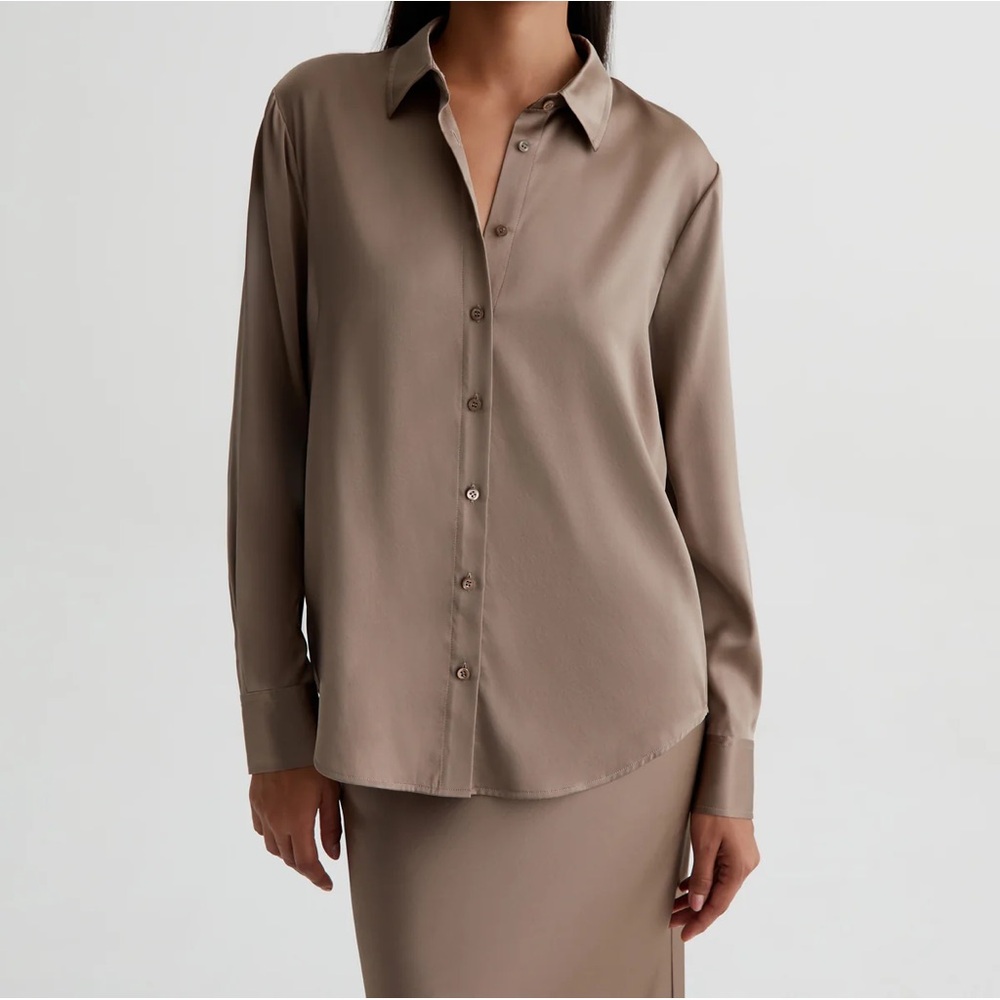AGJEANS BLOUSE BRWN - AG